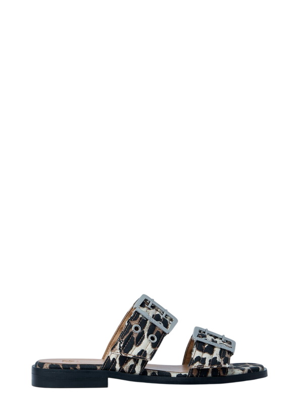 Photo: GANNI Buckle Two Strap Sandals