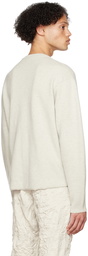 John Elliott Gray Cropped Sweater