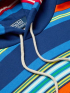 Polo Ralph Lauren - Striped Hooded Cotton-Blend Sweater - Blue