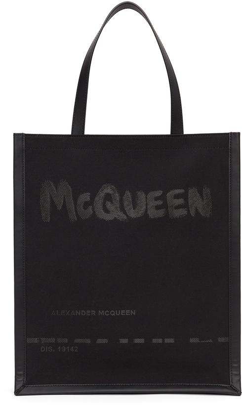 Photo: Alexander McQueen Black Graffiti Tote