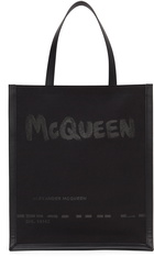 Alexander McQueen Black Graffiti Tote