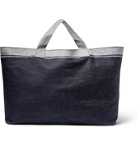 Cleverly Laundry - Two-Tone Denim Laundry Bag - Blue