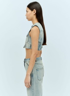 Courrèges Denim Crop Vest