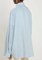 Acne Studios Striped Woven Shirt Blue