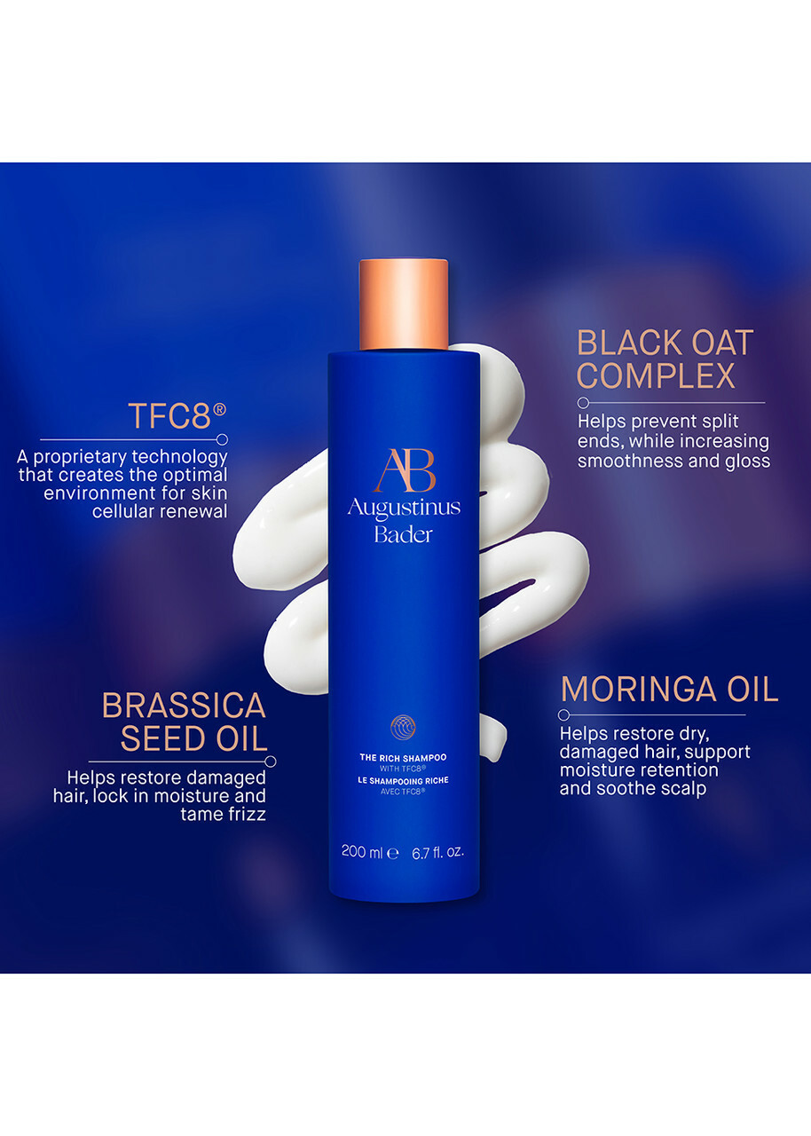 Augustinus Bader - The Rich Shampoo With TFC8 200ml - Unisex - Hair Shampoo - Deeply Nourishes