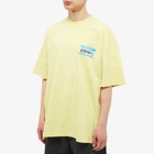 Vetements Men's My Name Is T-Shirt in Faded Yellow