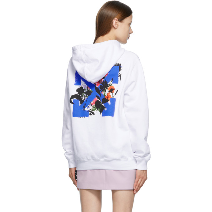 Off white hoodie outlet with flowers