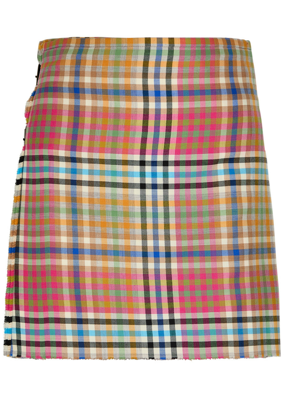 Vivienne Westwood Checked Wool Mini Kilt Multicoloured 1