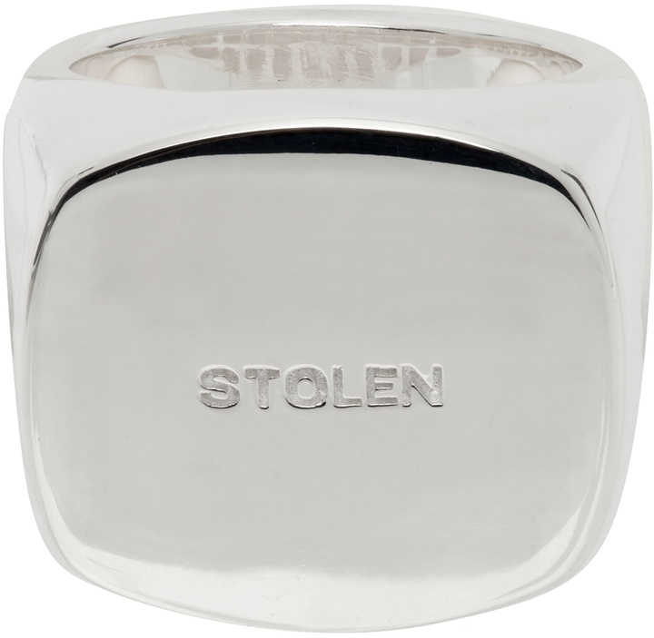 Photo: Stolen Girlfriends Club Silver Stamp Sovereign Ring