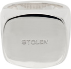 Stolen Girlfriends Club Silver Stamp Sovereign Ring