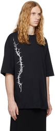 Ann Demeulemeester Black Dieter Printed High-Comfort T-shirt