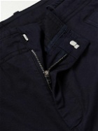 Dunhill - Straight-Leg Stretch-Cotton Shorts - Blue