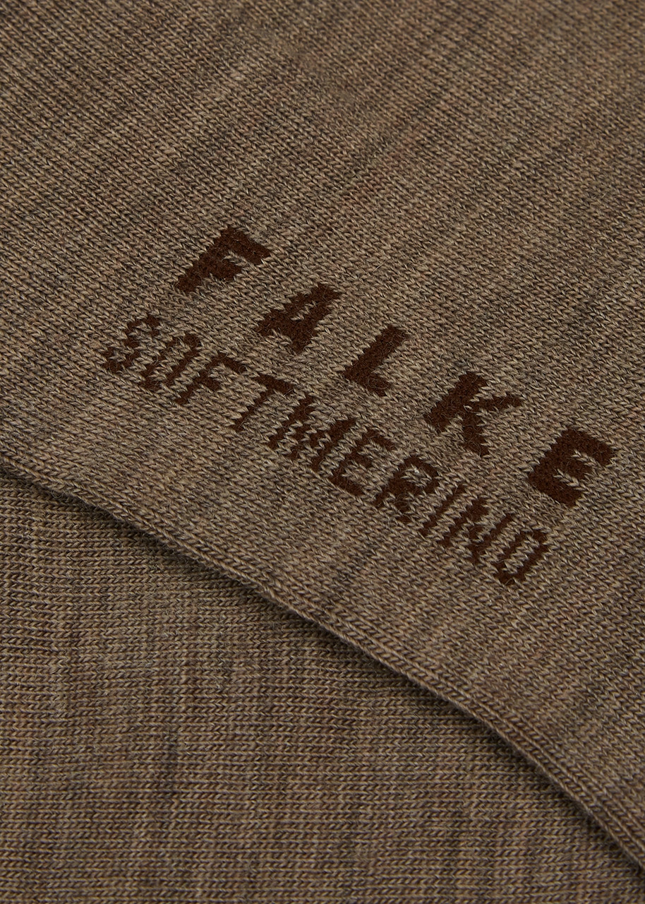 Falke Soft Merino Wool-blend Socks Grey