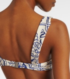 Simkhai Anniston printed bikini top