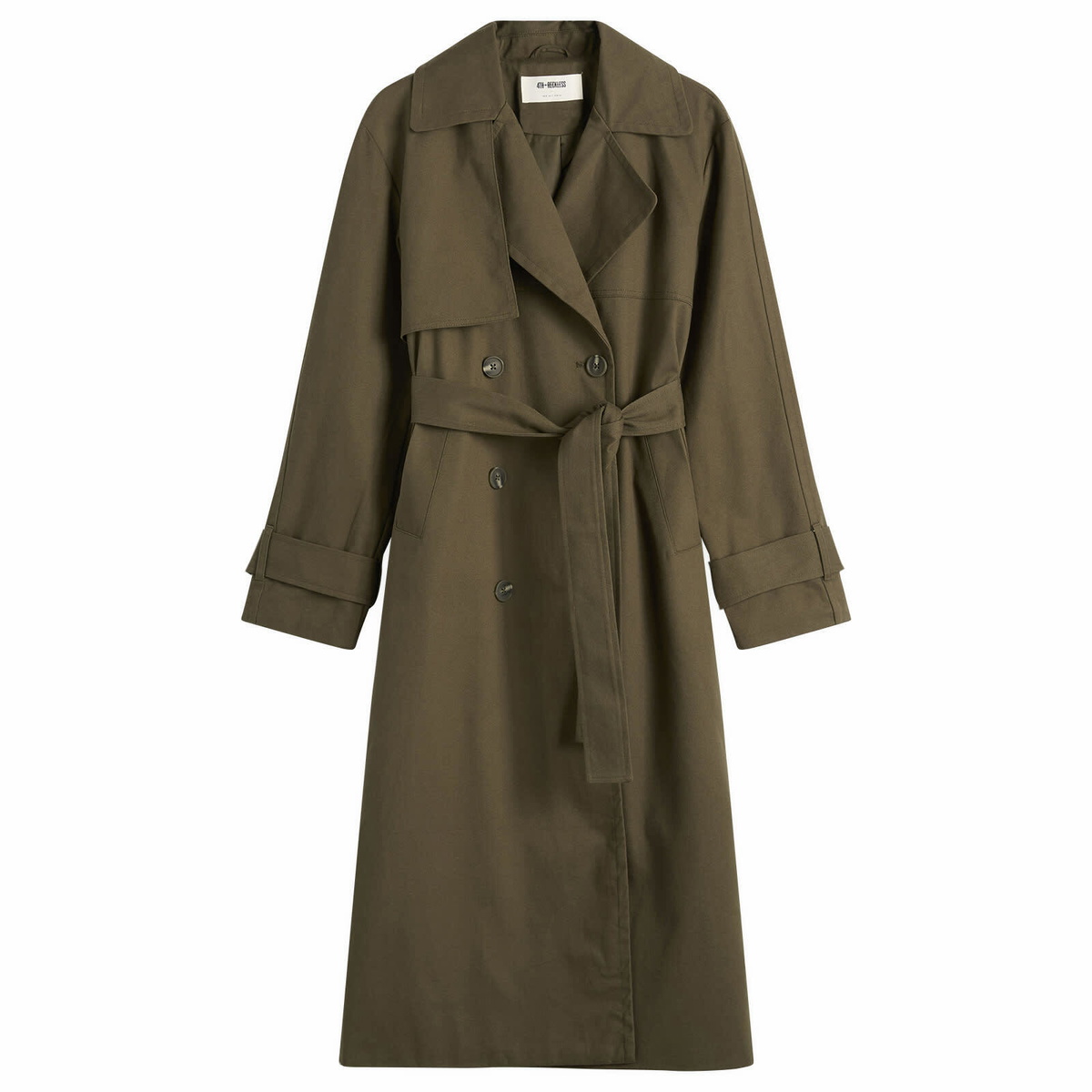 4th & Reckless Women's Tabi Trench Coat in Khaki