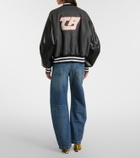 The Attico Mid-rise barrel-leg jeans
