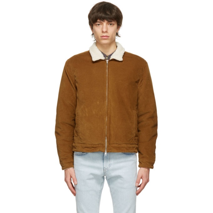 Photo: Levis Made and Crafted Tan Sherpa Quilted Zip Jacket