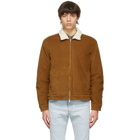 Levis Made and Crafted Tan Sherpa Quilted Zip Jacket