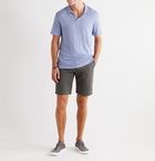 Officine Générale - Julian Slim-Fit Garment-Dyed Cotton and Linen-Blend Shorts - Black