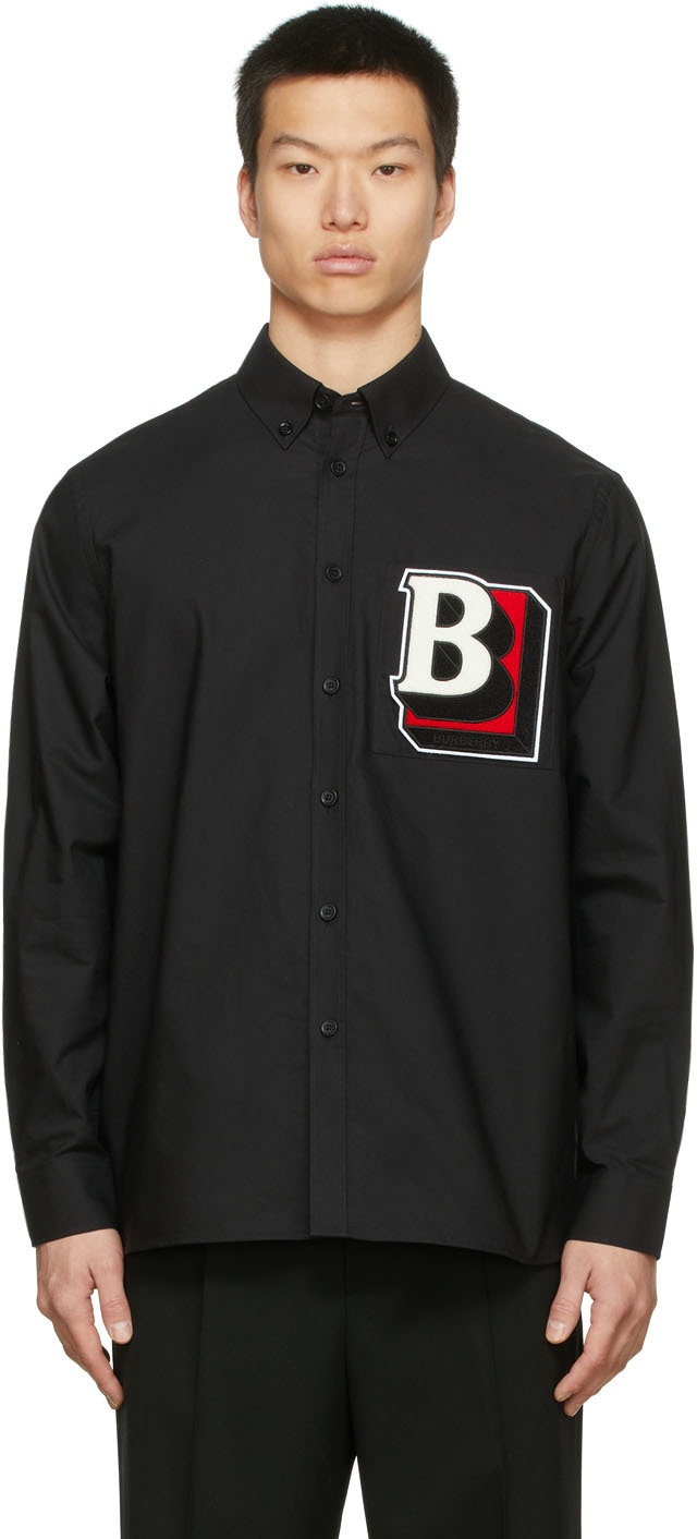 Burberry Black Oxford Shirt Burberry