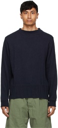 MHL by Margaret Howell Navy Crew Neck Officers Sweater