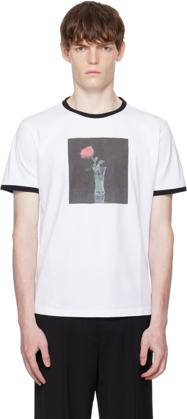 Photo: Ernest W. Baker White Rose Print T-shirt