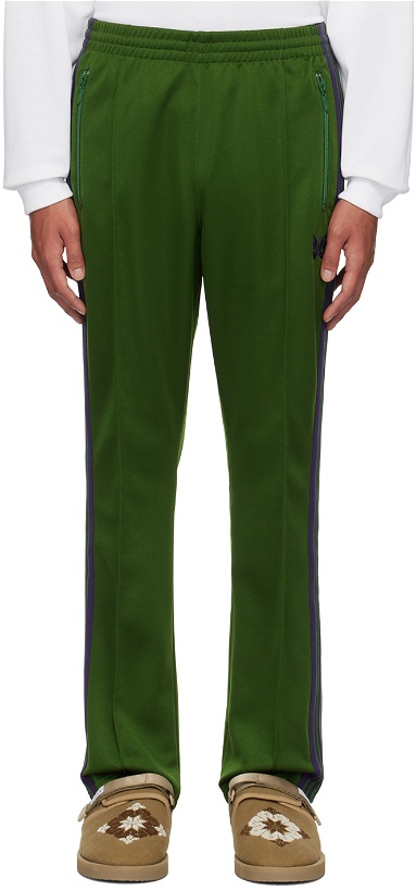 Photo: NEEDLES Green Drawstring Track Pants