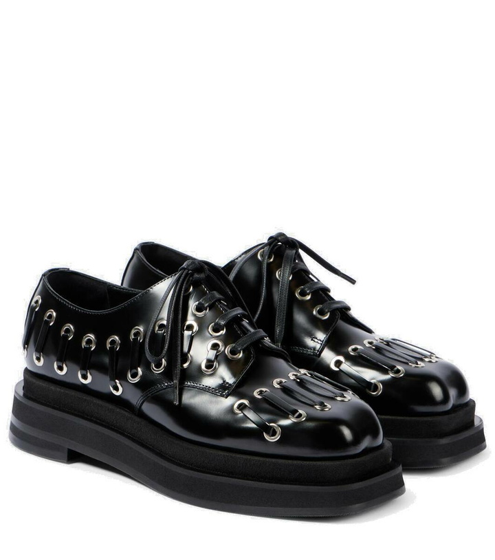 Photo: Simone Rocha Heart Toe leather platform brogues