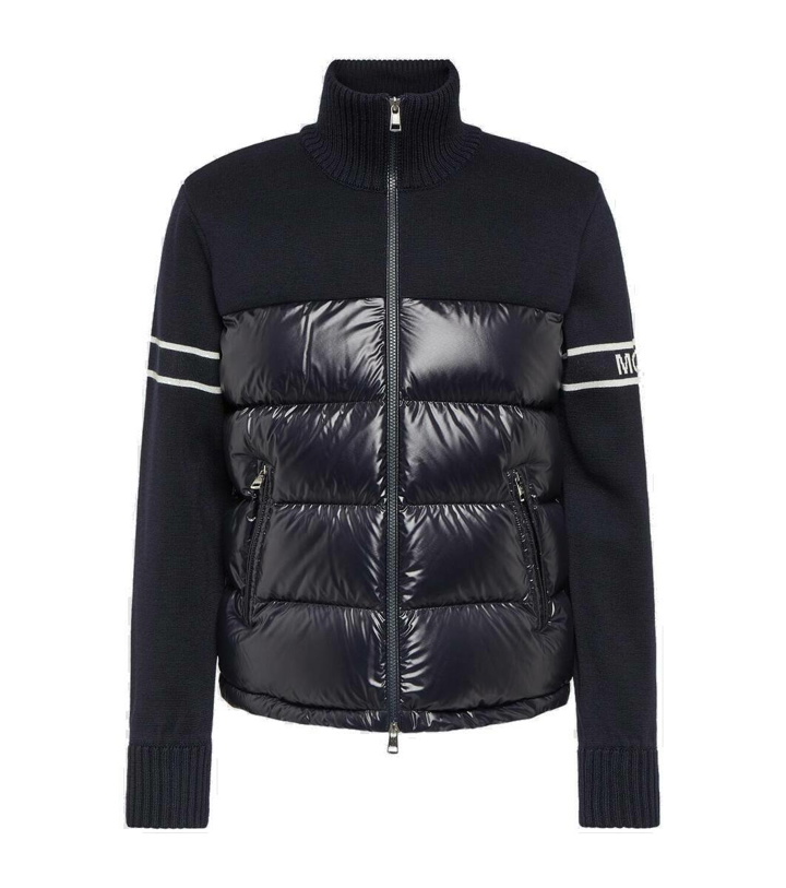 Photo: Moncler Down-paneled wool-blend jacket