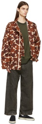 Acne Studios Brown & Beige Print Jacket