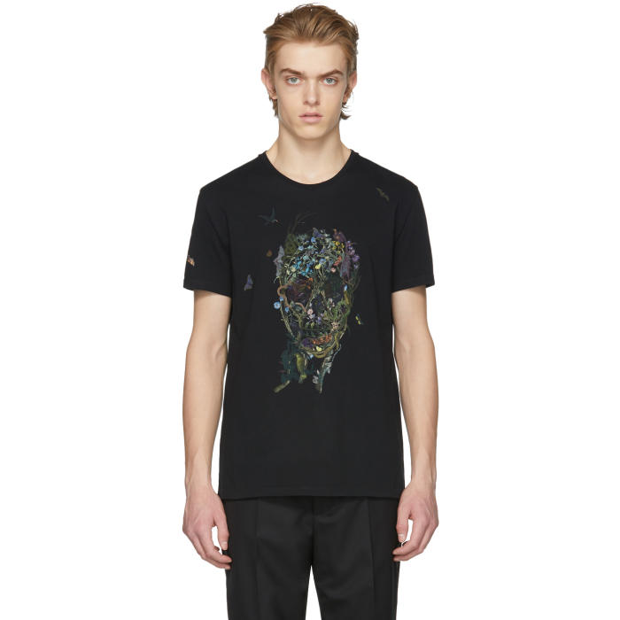 Photo: Alexander McQueen Black Print T-Shirt