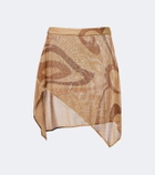 Pucci Marmo Lurex® voile miniskirt