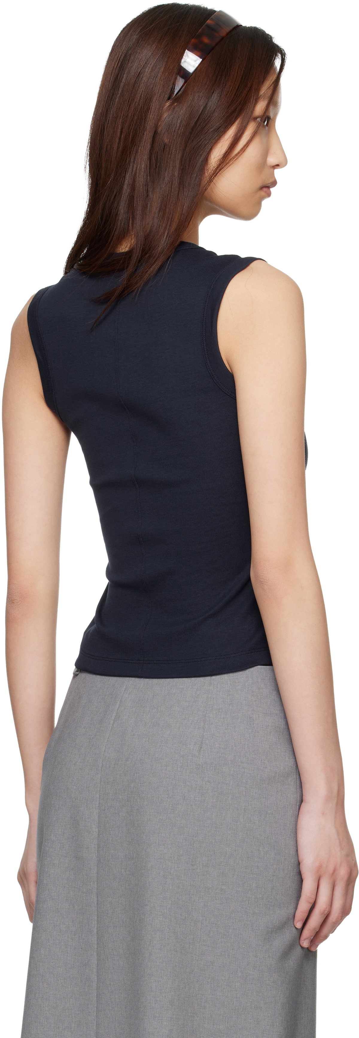 FLORE FLORE Navy Dewi Tank Top