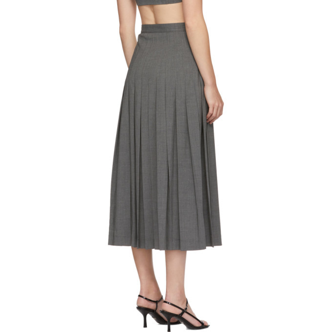 Maryam Nassir Zadeh Grey Umbra Mid-Length Skirt Maryam Nassir Zadeh