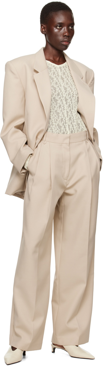 CAMILLA AND MARC Beige Rhett Trousers