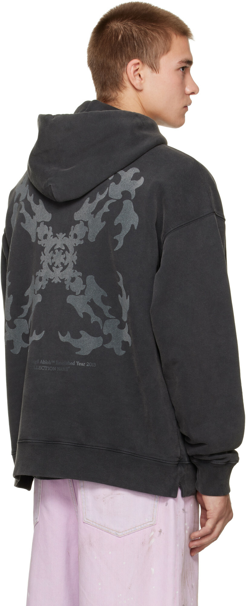 Off-White Black Rugs Arrow Skate Hoodie