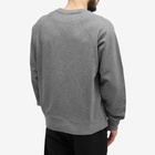 Maison Kitsuné Men's Bold Fox Head Patch Sweat in Dark Grey Melange