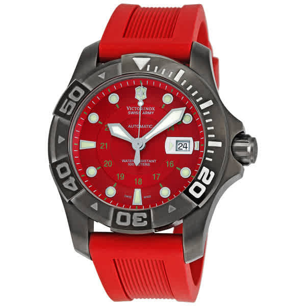 LATINO 自動巻き時計 5ATM 防水 Victorinox Swiss Army Dive Master 500 Mechanical Mens Watch 241353
