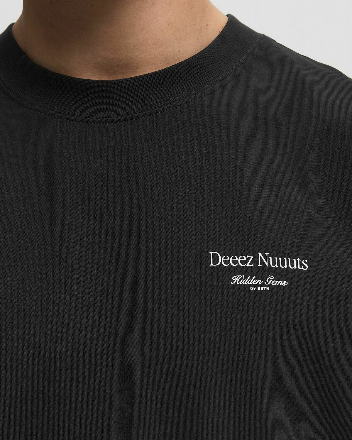 BSTN Brand Lyrics Tee Black Mens Shortsleefe
