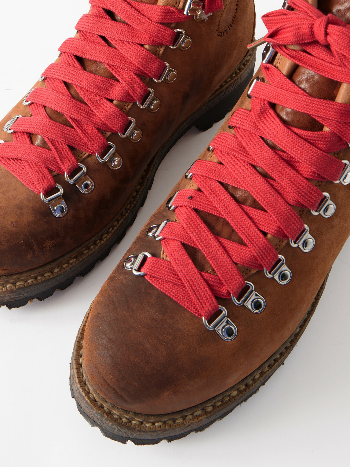 Visvim - Whymper Folk Distressed Leather Lace-Up Boots - Brown