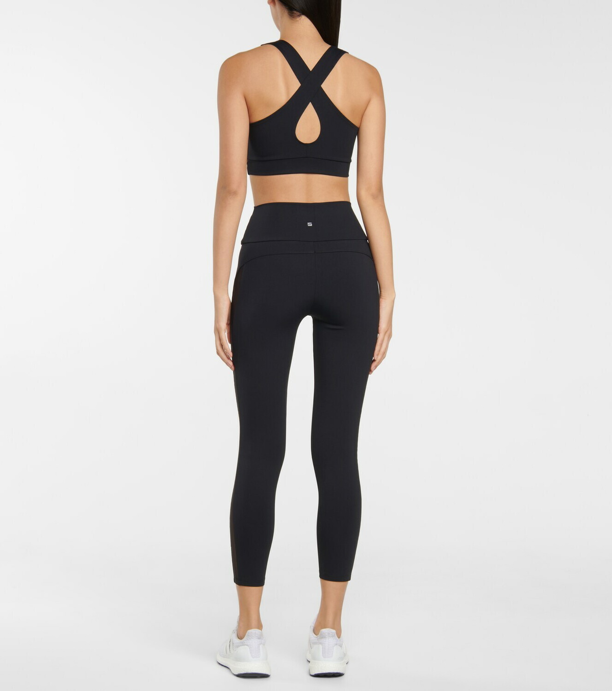 Lanston Sport Onyx mesh-panel high-rise leggings Lanston Sport