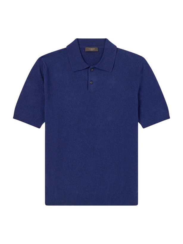 Photo: Slowear - Slim-Fit Cotton-Blend Terry Polo Shirt - Blue