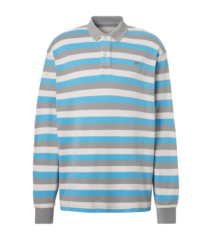 Photo: ERL Striped cotton polo shirt