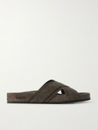 TOM FORD - Wicklow Suede Sandals - Gray