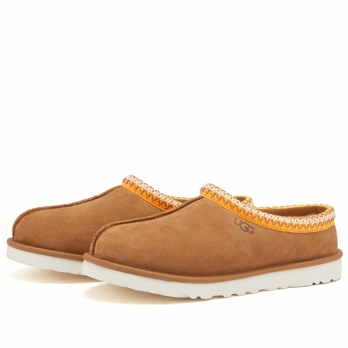 UGG Tasman Chestnut Suede Sheepskin Slippers Mens 8 5950 Brown Slip On Shoes UGG Men main image 4