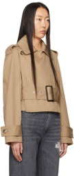 JW Anderson Beige Cropped Trench Coat