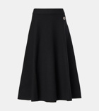 Moncler Wool-blend midi skirt