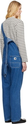 Carhartt Work In Progress Blue Bib Straight Overalls
