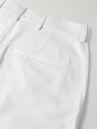 De Bonne Facture - Straight-Leg Organic Cotton-Drill Trousers - Neutrals