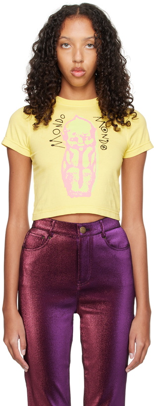 Photo: Mondo Mondo Yellow Printed T-Shirt